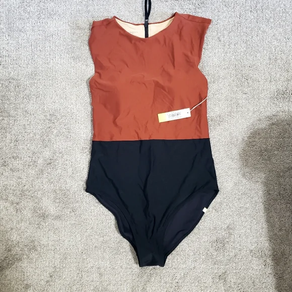 SOLD NWT Summersalt The Surf Swimsuit Amber and Sea Urchin Brown and Black 10 - Picture 2 of 8